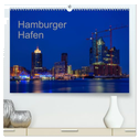 Hafen Hamburg (hochwertiger Premium Wandkalender 2024 DIN A2 quer), Kunstdruck in Hochglanz