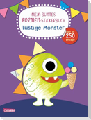 Mein buntes Formen-Stickerbuch: Lustige Monster