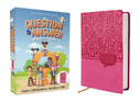 Nirv, Question and Answer Bible for Kids, Leathersoft, Pink, Comfort Print