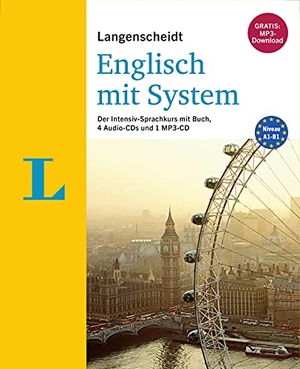 Stevens, John. Langenscheidt Englisch mit System - Der Intensiv-Sprachkurs mit Buch, 3 Audio-CDs und MP3-CD. Langenscheidt bei PONS, 2019.