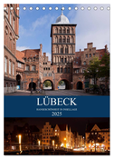 Lübeck - Hanseschönheit in Insellage (Tischkalender 2025 DIN A5 hoch), CALVENDO Monatskalender