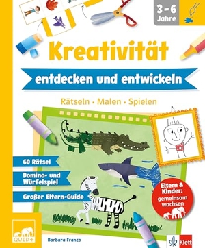 QUID+ Kreativität entdecken und entwickeln - Rätseln, Malen, Spielen für Kinder von 3-6 Jahren mit Eltern-Guide. Klett Lerntraining, 2026.