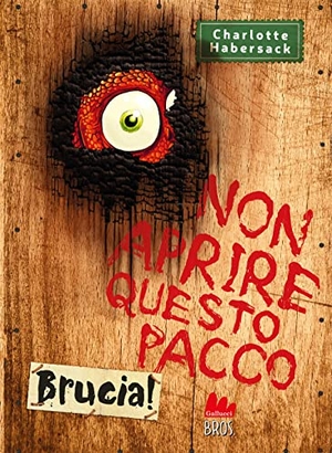 Habersack, Charlotte. Non aprire questo pacco. Brucia!       . Gallucci Bros, 2023.