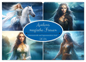 Avalons magische Frauen. Geheimnisvolle und Sagenumwobene Insel (Wandkalender 2024 DIN A2 quer), CALVENDO Monatskalender