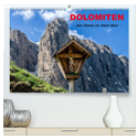 Dolomiten - dem Himmel ein Stück näher (hochwertiger Premium Wandkalender 2024 DIN A2 quer), Kunstdruck in Hochglanz