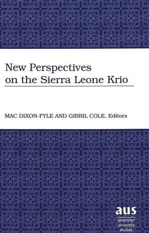 Cole, Gibril / Mac Dixon-Fyle (Hrsg.). New Perspectives on the Sierra Leone Krio. Peter Lang, 2005.
