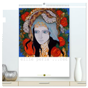 ELLIE PERLA ... RED (hochwertiger Premium Wandkalender 2024 DIN A2 hoch), Kunstdruck in Hochglanz