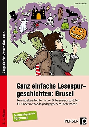 Rosendahl, Julia. Ganz einfache Lesespurgeschichten: Grusel - Leserätselgeschichten in drei Differenzierungsstufen für Schüler mit sonderpädagogischem Förderbedarf (3. bis 6. Klasse). Persen Verlag i.d. AAP, 2021.