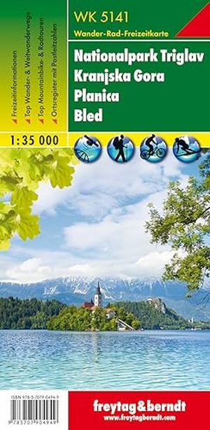 Freytag & Berndt (Hrsg.). WK 5141 Nationalpark Triglav - Kranjska Gora - Planica - Bled, Wanderkarte 1:35.000 - Serie Wandern + Freizeit spezial. GPS-Punkte. Freizeitführer. Ortsregister. Freytag + Berndt, 2021.