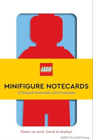 Lego. LEGO Minifigure Notecards - 12 Shaped Notecards with Envelopes. Abrams and Chronicle Books IWUK, 2025.