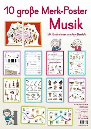 Verlag an der Ruhr, Redaktionsteam. 10 große Merk-Poster Musik. Verlag an der Ruhr GmbH, 2017.
