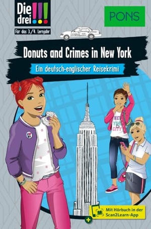 Ambach, Jule. PONS Die Drei !!! - Donuts and Crimes in New York - Ein deutsch-englischer Reisekrimi mit Hörbuch für das 3./4. Lernjahr. Pons Langenscheidt GmbH, 2024.