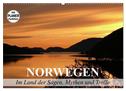 Norwegen. Im Land der Sagen, Mythen und Trolle (Wandkalender 2025 DIN A2 quer), CALVENDO Monatskalender
