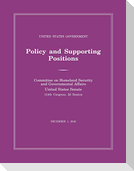 United States Government Policy and Supporting Positions (Plum Book) 2016