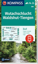 KOMPASS Wanderkarte 899 Wutachschlucht, Waldshut-Tiengen 1:25.000