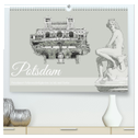 Potsdamer Sehenswürdigkeiten in Ink und Farbe (hochwertiger Premium Wandkalender 2024 DIN A2 quer), Kunstdruck in Hochglanz