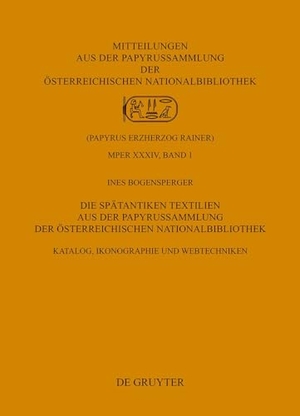 Bogensperger, Ines. Die Spätantiken Textilien aus der Papyrussammlung der Österreichischen Nationalbibliothek - Katalog, Ikonographie und Webtechniken. Walter de Gruyter, 2024.