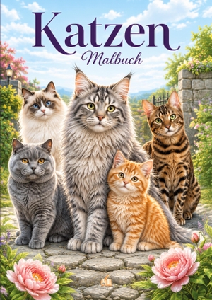 Müller, Josef Mickey. Katzen Malbuch für Kinder ab 8 Jahren und Erwachsene mit 50 detailreichen Ausmalmotiven - Von verspielten Kätzchen bis zu majestätischen Rassekatzen voller Eleganz und Ausdruck. dhamma Verlag, 2026.