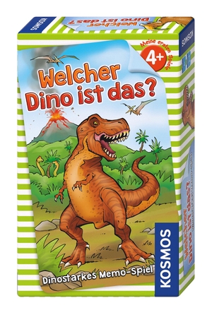 Welcher Dino ist das? - Dinostarkes Memospiel für 2 - 4 Spieler ab 4 Jahren. Franckh-Kosmos, 2018.