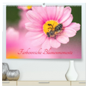 Farbenreiche Blumenmomente (hochwertiger Premium Wandkalender 2024 DIN A2 quer), Kunstdruck in Hochglanz