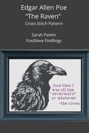 Poe, Edgar Allan / Sarah Parkin. Edgar Allen Poe's "The Raven" Cross Stitch Pattern. Amazon Digital Services LLC - Kdp, 2025.