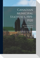 Canadian Municipal Statistics, 1919-1920 [microform]