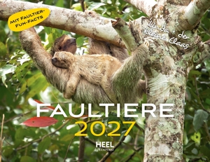 Faultiere Kalender 2027 Eintragkalender - Tierkalender mit den charmanten Namen. Edition Lempertz, 2026.