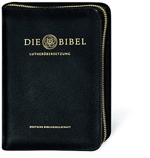 Lutherbibel revidiert 2017 - Lederausgabe mit Goldschnitt und Reißverschluss. Mit Apokryphen. Deutsche Bibelges., 2018.