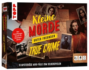 Cluzel, Valérie. Kleine Morde unter Freunden: True Crime. 10 fesselnde Mini-Fälle zum Selberspielen - Für 4-6 Personen, 45-60 Minuten. Mit Rollen- und Hinweiskarten sowie Booklet. Ermittlungs-Snack für Zwischendurch. frechverlag GmbH, 2026.