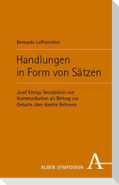 Handlungen in Form von Sätzen