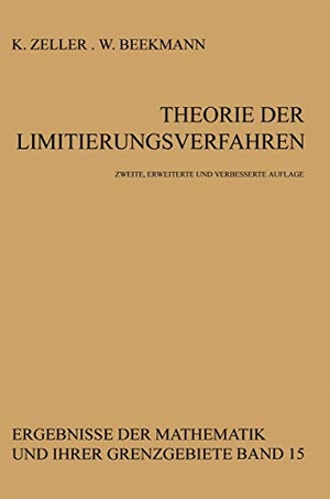 Beekmann, W. / Karl Zeller. Theorie der Limitierungsverfahren. Springer Berlin Heidelberg, 2014.