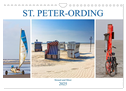 ST. PETER ORDING Strand und Meer (Wandkalender 2025 DIN A4 quer), CALVENDO Monatskalender