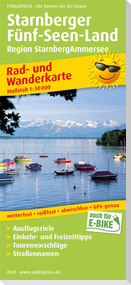 Rad- und Wanderkarte Starnberger Fünf-Seen-Land 1 : 50 000