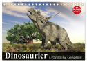 Dinosaurier. Urzeitliche Giganten (Tischkalender 2024 DIN A5 quer), CALVENDO Monatskalender