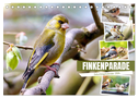 Finkenparade (Tischkalender 2024 DIN A5 quer), CALVENDO Monatskalender