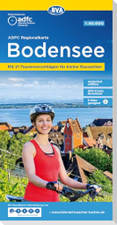 ADFC-Regionalkarte Bodensee, 1:50.000, reiß- und wetterfest, mit kostenlosem GPS-Download der Touren via BVA-website oder Karten-App