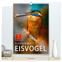 Schillernder Eisvogel (hochwertiger Premium Wandkalender 2025 DIN A2 hoch), Kunstdruck in Hochglanz