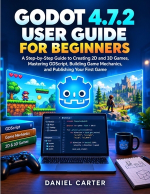 Carter, Daniel. GODOT 4.7.2 USER GUIDE FOR BEGINNERS - A Step-by-Step Guide to Creating 2D and 3D Games, Mastering GDScript, Building Game Mechanics, and Publishing Your First Game. Independently published, 2026.