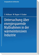 Untersuchung über energiesparende Maßnahmen in der wärmeintensiven Industrie