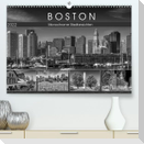 BOSTON Monochrome Stadtansichten (Premium, hochwertiger DIN A2 Wandkalender 2022, Kunstdruck in Hochglanz)