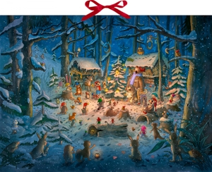 Wand-Adventskalender - Tierischer Chor im Winterwald. Coppenrath, 2025.
