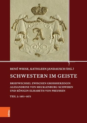 Jandausch, Kathleen / René Wiese (Hrsg.). Schwestern im Geiste - Briefwechsel zwischen Großherzogin Alexandrine von Mecklenburg-Schwerin und Königin Elisabeth von Preußen. Teil 2: 1851-1873. Böhlau-Verlag GmbH, 2023.