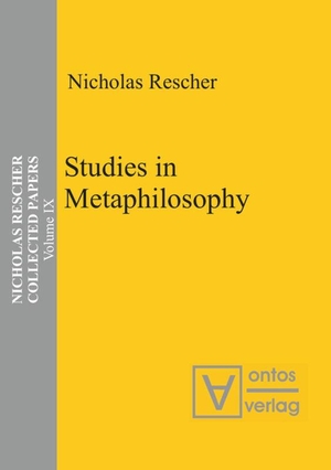 Rescher, Nicholas. Studies in Metaphilosophy. De Gruyter, 2006.