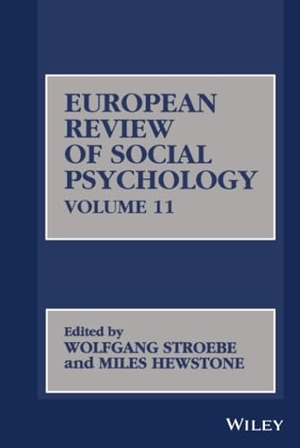 Stroebe. European Review of Social Psychology V11. John Wiley & Sons, 2001.
