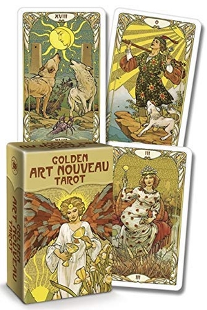 Massaglia, Giulia Francesca. Golden Art Nouveau Tarot Mini. Llewellyn Worldwide, Ltd., 2021.