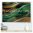 Landschaften Abstract Design (hochwertiger Premium Wandkalender 2024 DIN A2 quer), Kunstdruck in Hochglanz