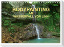 BODYPAINTING AM WASSERFALL VON LINN (Wandkalender 2025 DIN A4 quer), CALVENDO Monatskalender