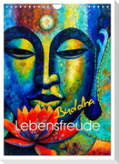 Lebensfreude Buddha (Wandkalender 2024 DIN A4 hoch), CALVENDO Monatskalender