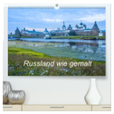 Russland wie gemalt (hochwertiger Premium Wandkalender 2025 DIN A2 quer), Kunstdruck in Hochglanz