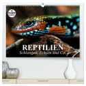 Reptilien. Schlangen, Echsen und Co. (hochwertiger Premium Wandkalender 2024 DIN A2 quer), Kunstdruck in Hochglanz